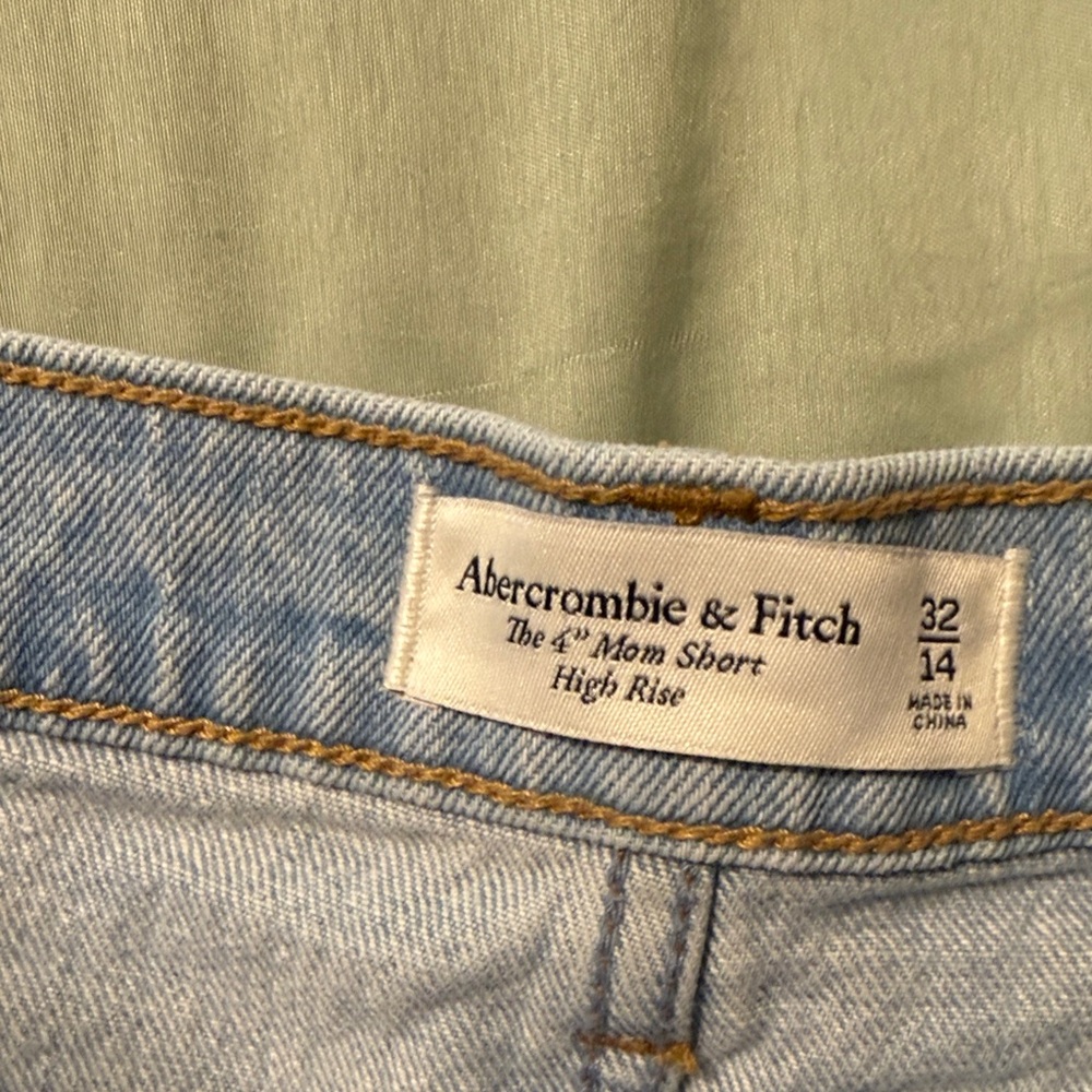 Abercrombie & Fitch Light Blue Denim Shorts - Picture 2 of 5